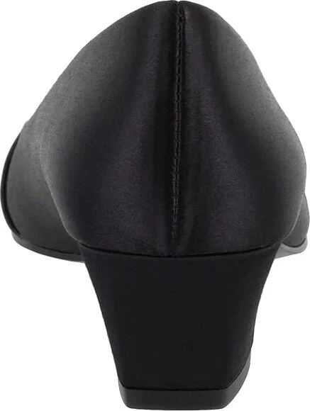 Easy Street Eloise Women's Shoes Black Satin : 6.5 N (AA), Synthetic - Image 4