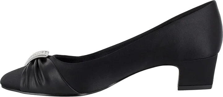 Easy Street Eloise Women's Shoes Black Satin : 6.5 N (AA), Synthetic - Image 6