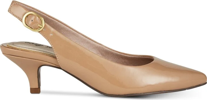 Easy Street Faye Slingback Kitten-Heel Pumps - Image 10