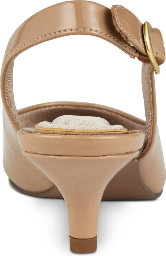 Easy Street Faye Slingback Kitten-Heel Pumps - Image 11