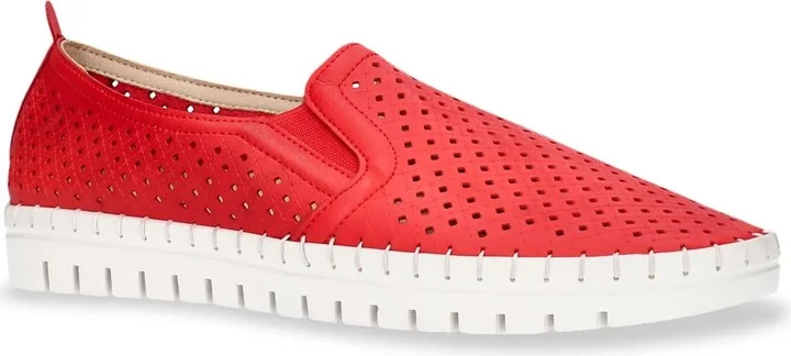 Red Faux Leather
