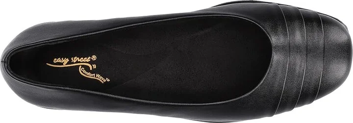 Easy Street Hayes Women's Flat Shoes Black : 7.5 M (B), Synthetic - Image 2