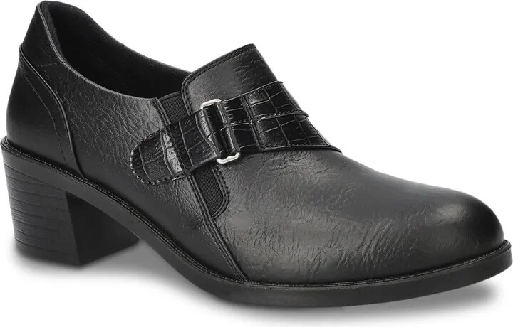 Black Croc Print Strap