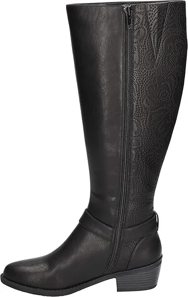 Easy Street Luella Plus Women's Shoes Black/Black Embossed/Gore : 5 M (B), Synthetic - Image 6