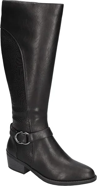 Easy Street Luella Plus Women's Shoes Black/Black Embossed/Gore : 5 M (B), Synthetic