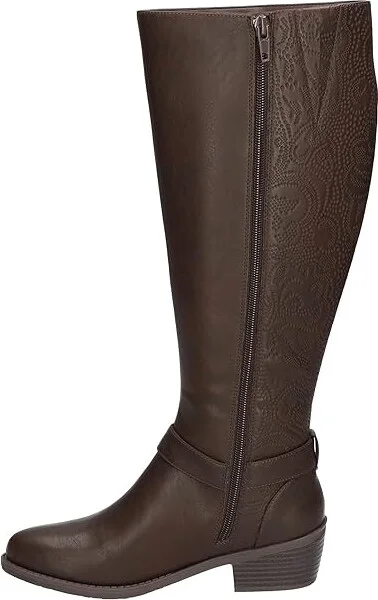Easy Street Luella Plus Women's Shoes Brown/Brown Embossed/Gore : 5.5 M (B), Synthetic - Image 6