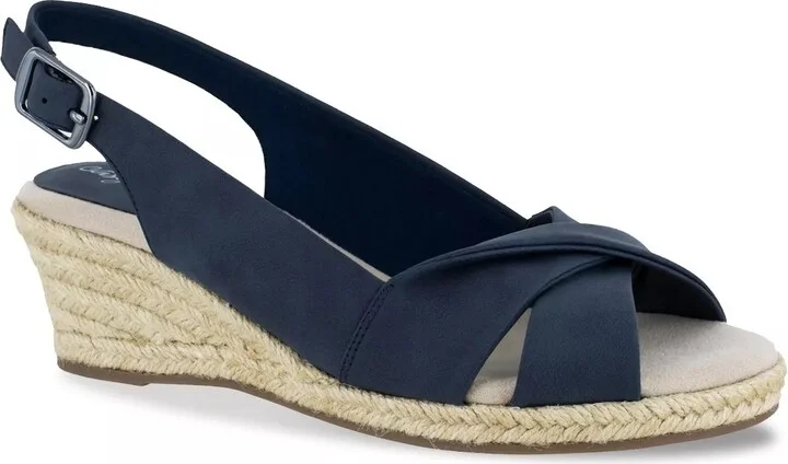 Easy Street Maureen Espadrille Wedge Sandal