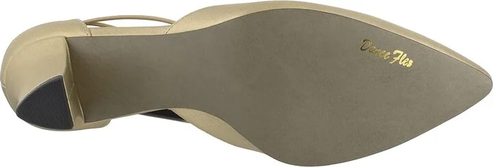 Easy Street Moonlight Women's Shoes Gold Satin : 7 N (AA), Synthetic - Image 3