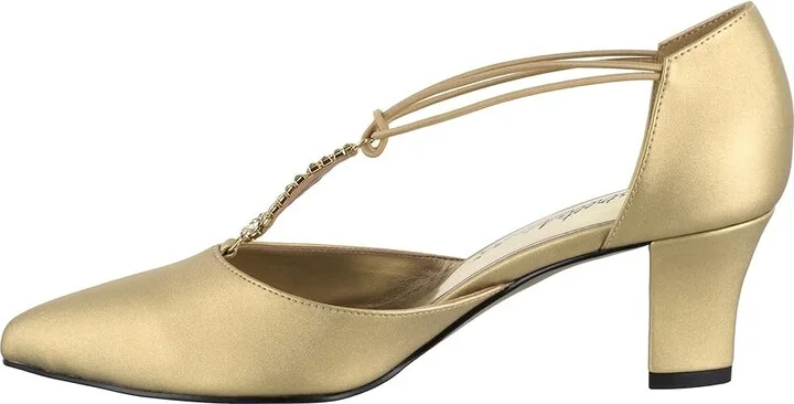 Easy Street Moonlight Women's Shoes Gold Satin : 7 N (AA), Synthetic - Image 6