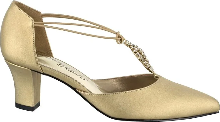 Easy Street Moonlight Women's Shoes Gold Satin : 7 N (AA), Synthetic - Image 7