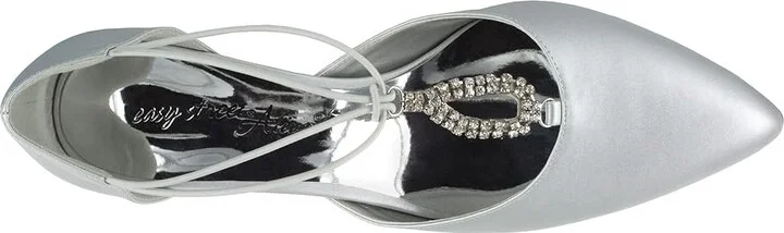 Easy Street Moonlight Women's Shoes Silver Satin : 5.5 M (B), Synthetic - Image 2