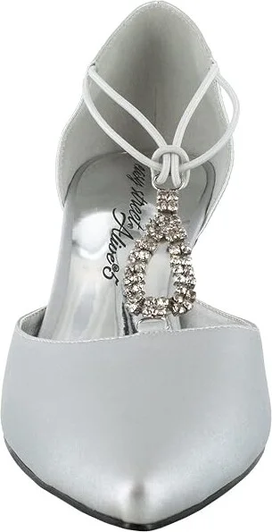 Easy Street Moonlight Women's Shoes Silver Satin : 5.5 M (B), Synthetic - Image 5