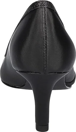 Easy Street Nobel High Women's Heels Black Satin : 9 N (AA), Synthetic - Image 4