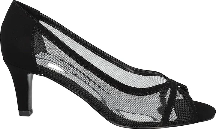 Easy Street Picaboo High Women's Heels Black Suede : 7.5 M (B), Suede/Textile - Image 5