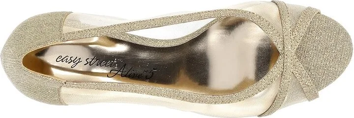 Easy Street Picaboo High Women's Heels Gold Glitter : 10 M (B), Textile - Image 2