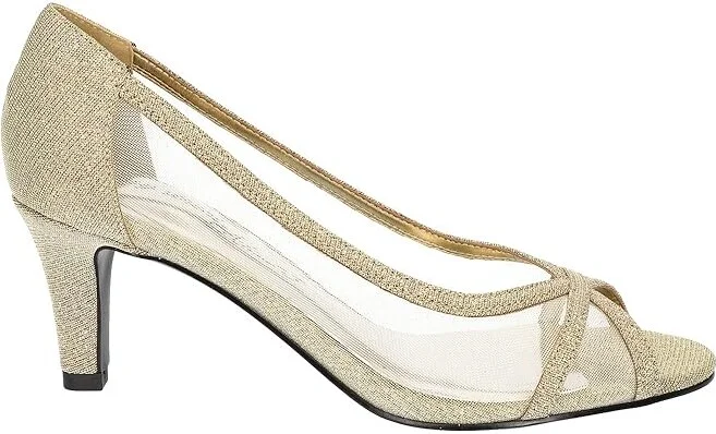 Easy Street Picaboo High Women's Heels Gold Glitter : 10 M (B), Textile - Image 5