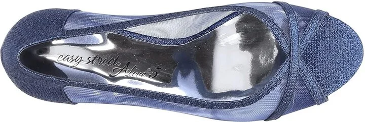 Easy Street Picaboo High Women's Heels Navy Glitter : 9.5 M (B), Textile - Image 2