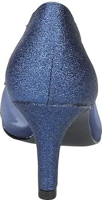 Easy Street Picaboo High Women's Heels Navy Glitter : 9.5 M (B), Textile - Image 4