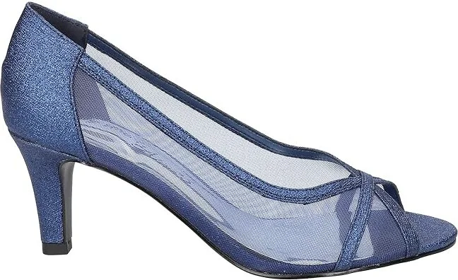 Easy Street Picaboo High Women's Heels Navy Glitter : 9.5 M (B), Textile - Image 5