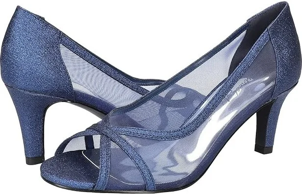 Easy Street Picaboo High Women's Heels Navy Glitter : 9.5 M (B), Textile