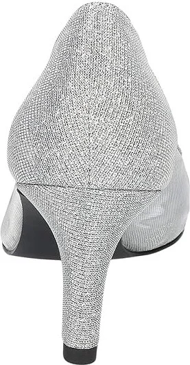 Easy Street Picaboo High Women's Heels Silver Glitter : 7.5 WW (EE), Textile - Image 4