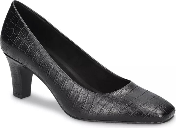 Black Croc Print