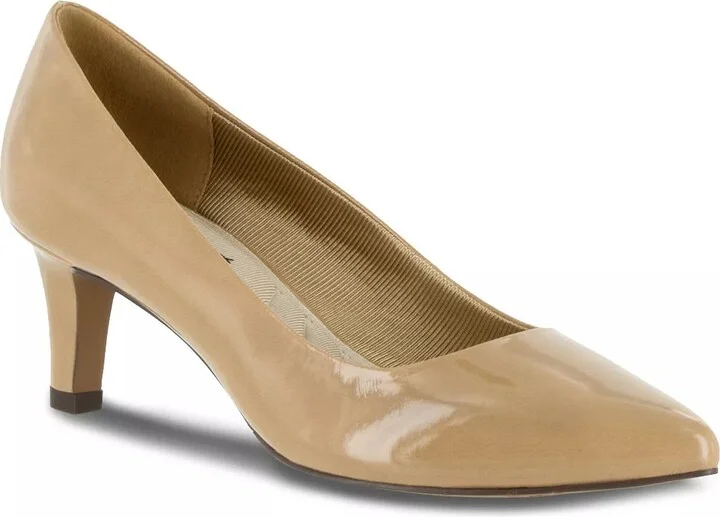 Taupe Faux Patent Leather