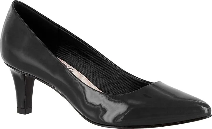 Easy Street Pointe Women's Shoes Black Patent : 7 N (AA), Synthetic