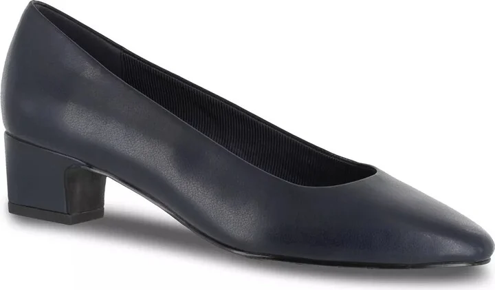 Navy Faux Leather