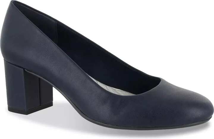 Navy Faux Leather
