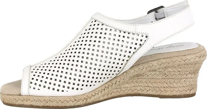 Easy Street Stacy Women's Shoes White Linen Print : 6 M (B), Synthetic - Image 6
