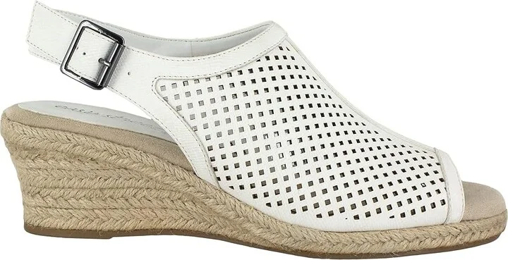 Easy Street Stacy Women's Shoes White Linen Print : 6 M (B), Synthetic - Image 7