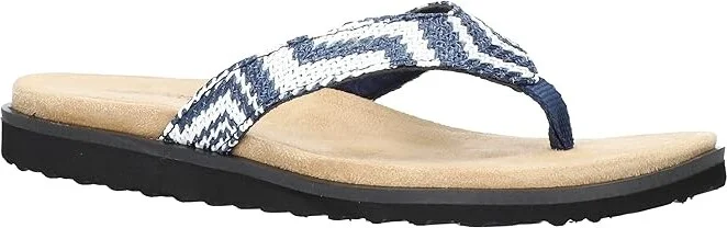 Easy Street Stevie Women's Shoes Navy/White Raffia Woven : 10 N (AA), Synthetic