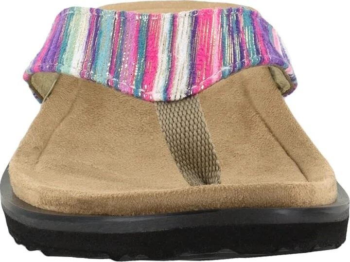 Easy Street Stevie Women's Shoes Purple Striped Metallic : 10 N (AA), Synthetic - Image 5