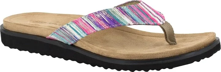 Easy Street Stevie Women's Shoes Purple Striped Metallic : 10 N (AA), Synthetic