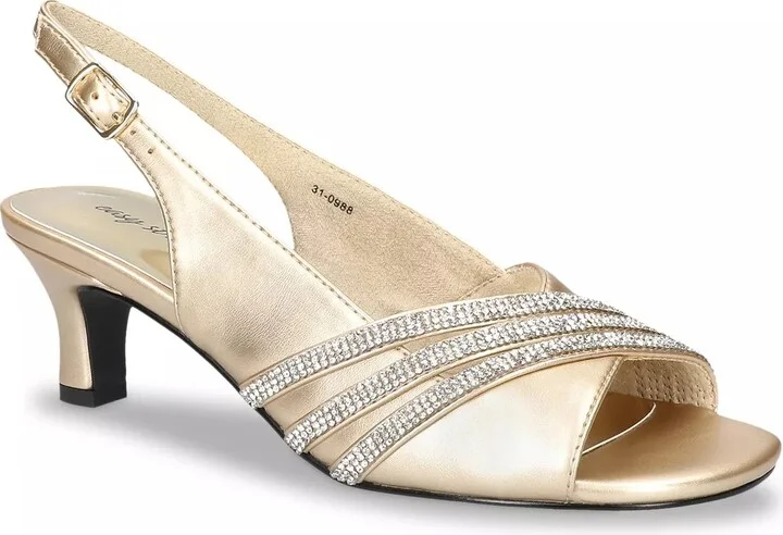 Champagne Gold Metallic/Silver Synthetic