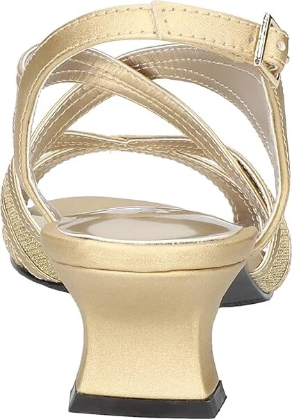 Easy Street Tristen Women's Shoes Gold Satin : 6.5 N (AA), Synthetic - Image 4