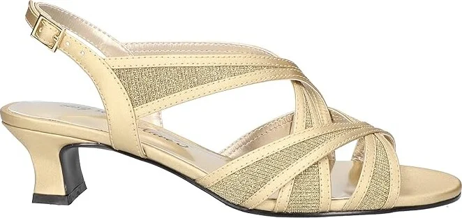 Easy Street Tristen Women's Shoes Gold Satin : 6.5 N (AA), Synthetic - Image 7