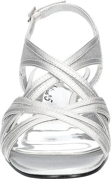 Easy Street Tristen Women's Shoes Silver Satin : 6.5 M (B), Synthetic - Image 5