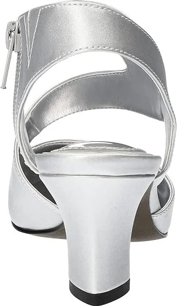 Easy Street Venue Women's Shoes Silver Satin/Gore : 7 M (B), Synthetic - Image 4