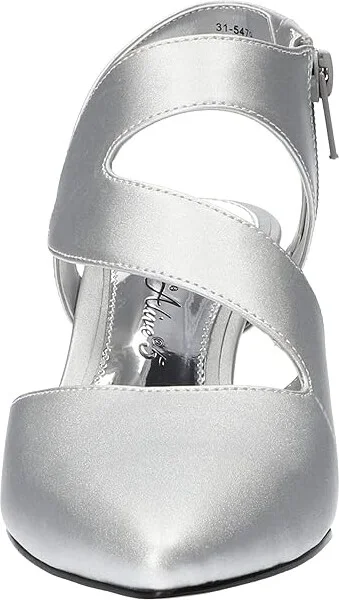 Easy Street Venue Women's Shoes Silver Satin/Gore : 7 M (B), Synthetic - Image 5