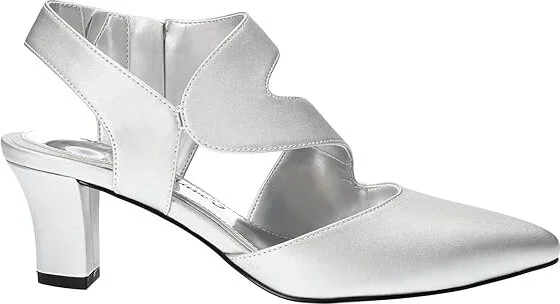 Easy Street Venue Women's Shoes Silver Satin/Gore : 7 M (B), Synthetic - Image 7