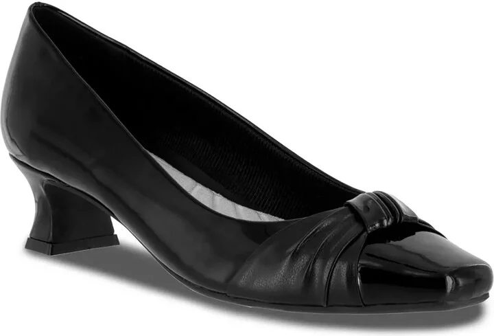 Black Faux Patent Leather