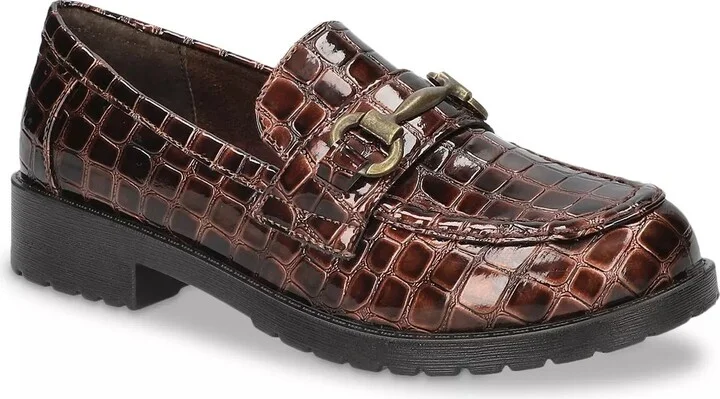 Dark Brown Croc Print