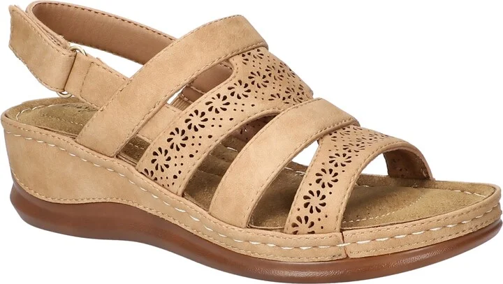 Easy Street Women's Alexi Slingback Wedge Sandals