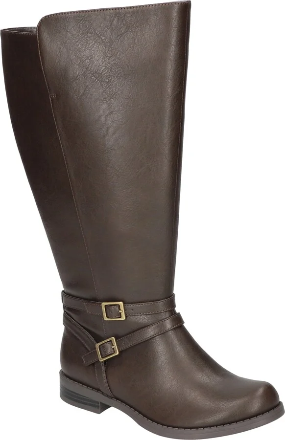 Easy Street Women's Bay Plus Plus Athletic Shafted Extra Wide Calf Tall Boots