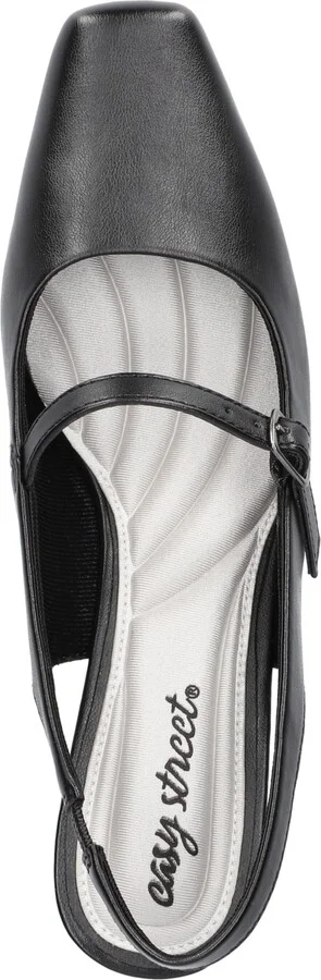 Easy Street Women's Cameo Square Toe Slingback Pumps - Image 4