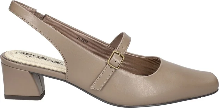 Easy Street Women's Cameo Square Toe Slingback Pumps - Image 7