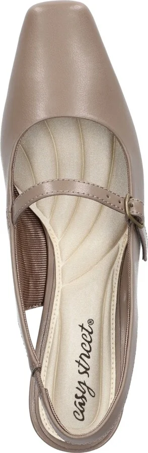 Easy Street Women's Cameo Square Toe Slingback Pumps - Image 9