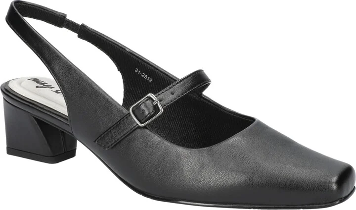 Easy Street Women's Cameo Square Toe Slingback Pumps